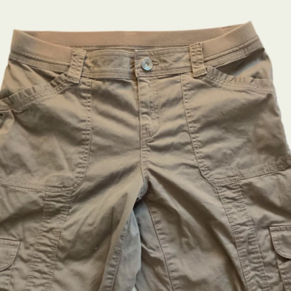 Style&Co Womens Olive Green Capris, 10P - Picture 3 of 4